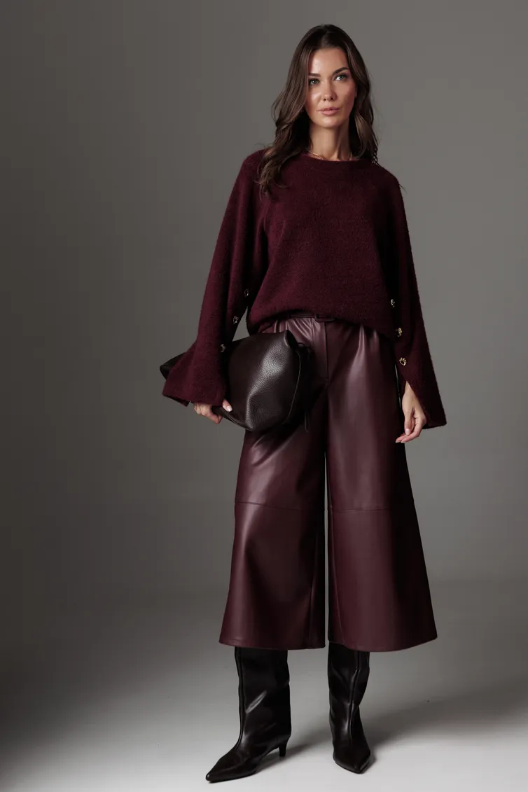 Spodnie Lyushe #4520 bordo
