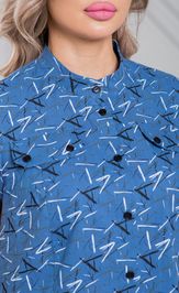 Dress NOVITA 1338-1 sinij