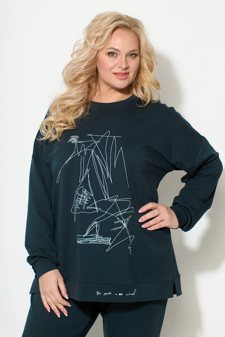 Zestaw STEFANY #2061 sero-zelenyj