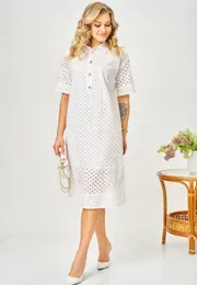 Sukienka Ava fashion #M-188 molochnyj