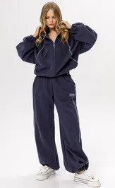Trousers Pirs 6533 sinij s logo