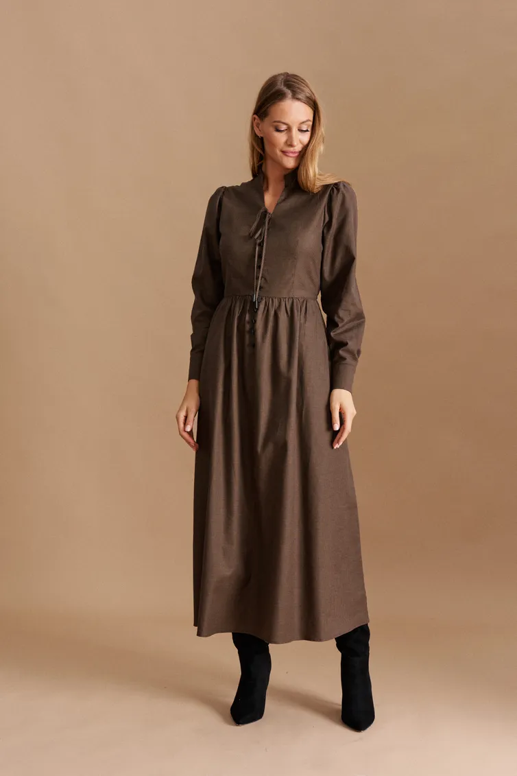 Dress Elletto Life #1043 korich-chern