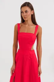 Dress V&N fashion #1167_krasnyj