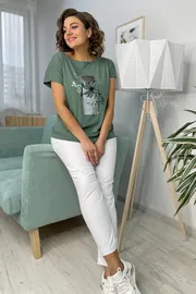 Koszulka Rumoda #2054 (korotkij rukav) zel serebro
