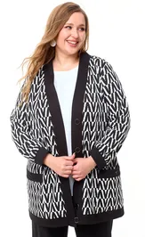 Sweter OVERYOU 121/1 belo- chern