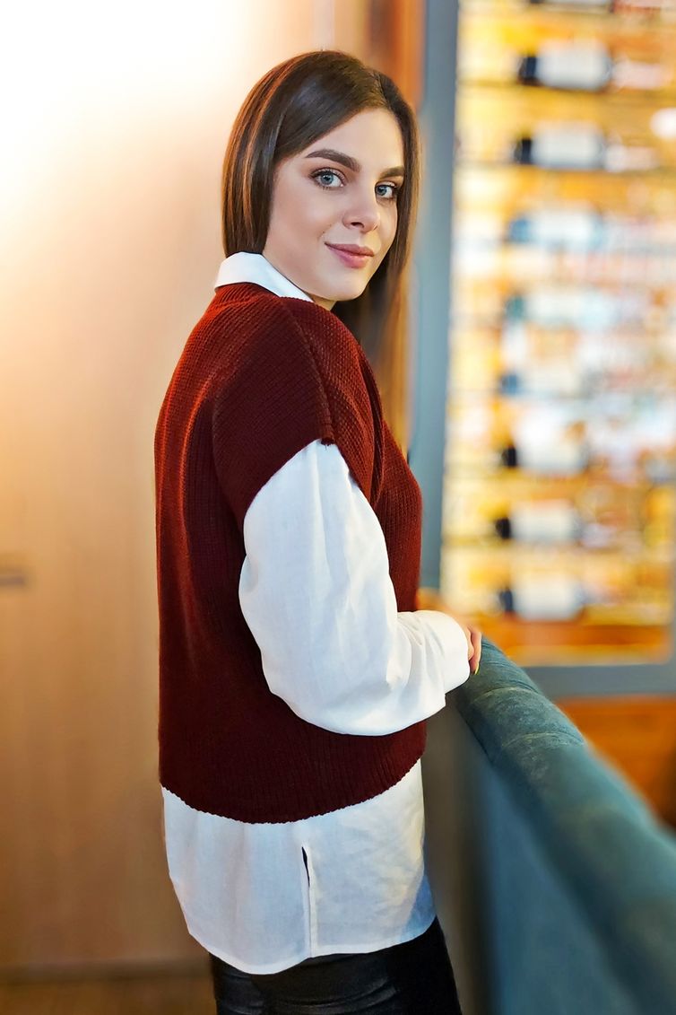 Жилет INVITE арт. 5010 гранатовый