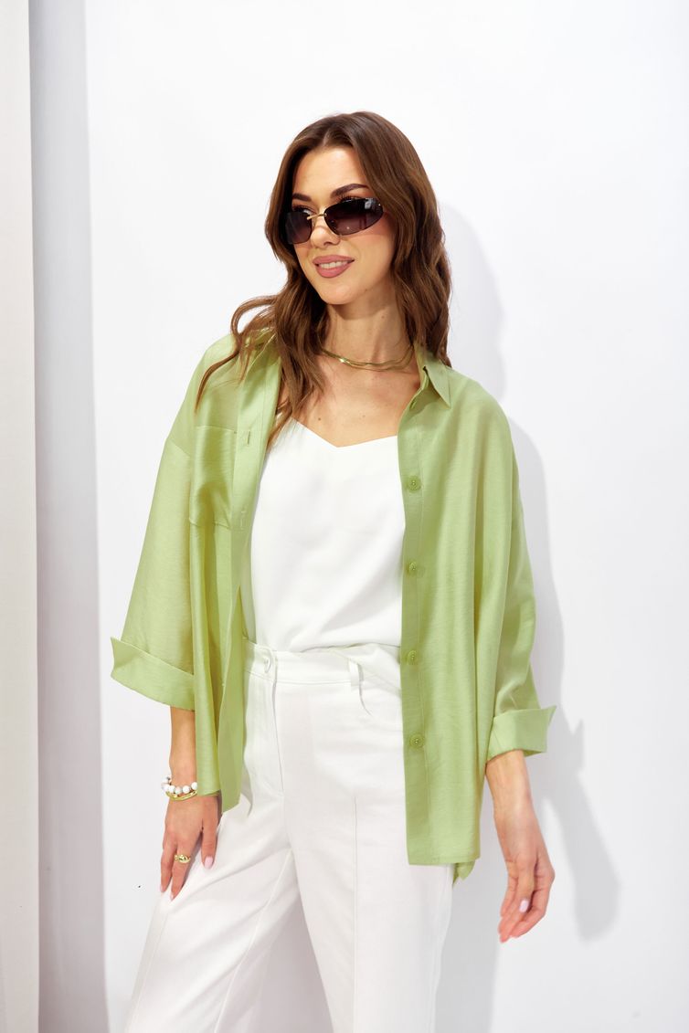 Блузка Люше арт. 4323 салатовый