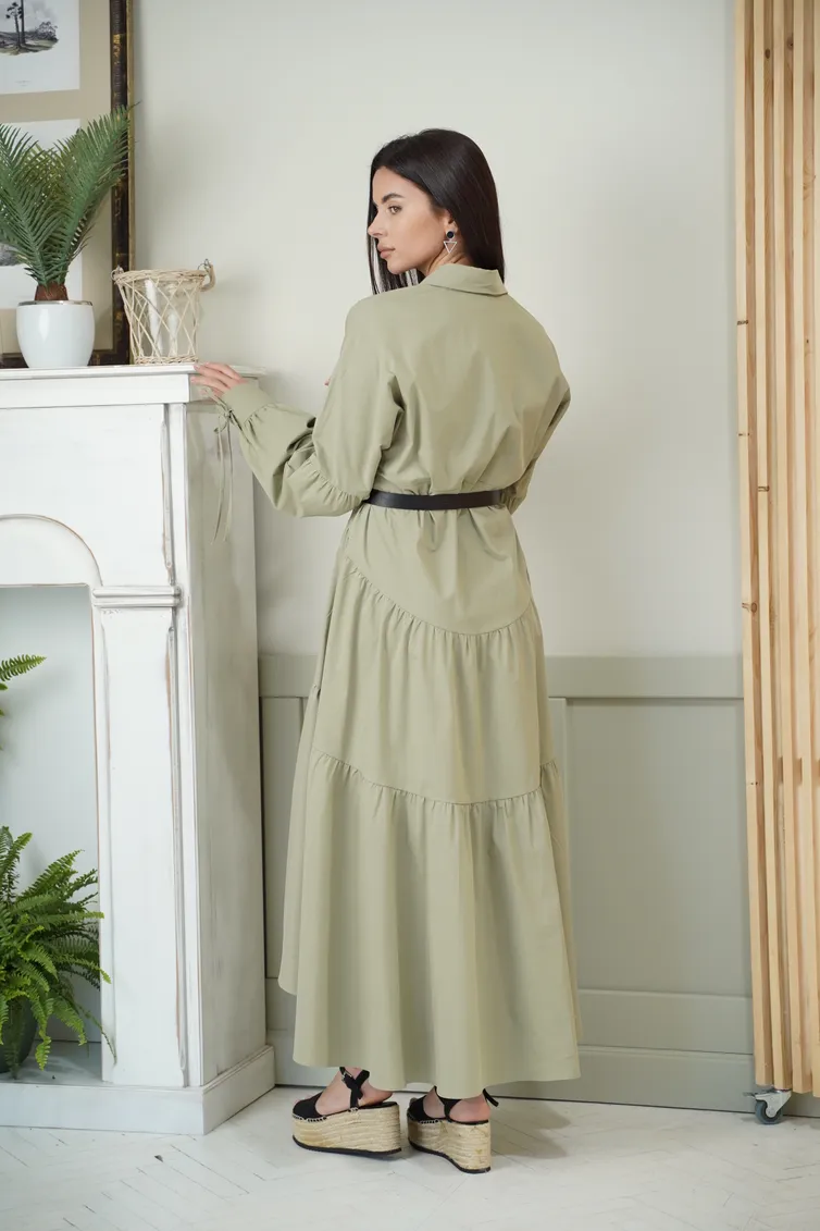 Sukienka Ladis Line #1314 xaki