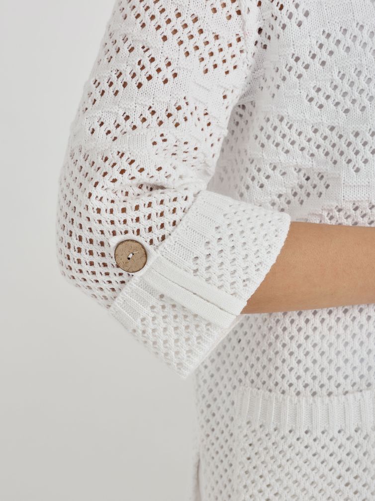 Sweter BONADI #2178 belyj