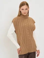 Жилет Newvay арт. 9252-91051 карамельный кофе
