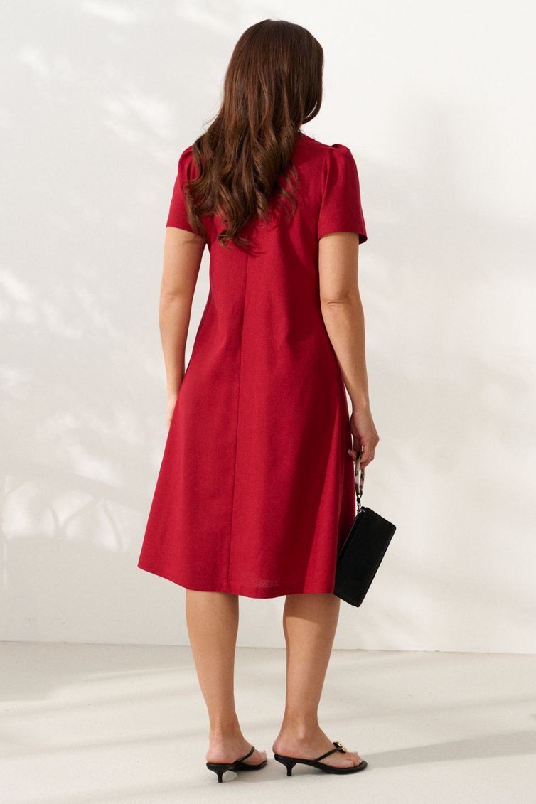 Sukienka Alta Moda #1033-8 krasnyj