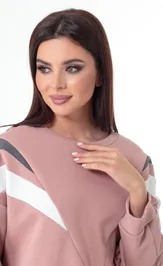Свитшот Anelli Laurel 1018 пепельная роза