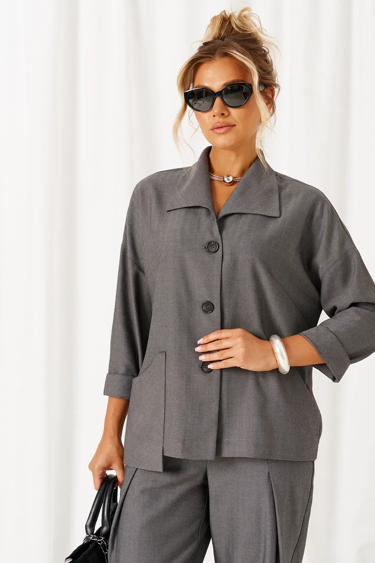 Suit Beautiful & Free #6484 tyomno-seryj