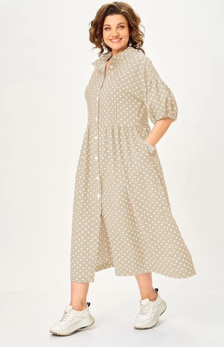 Dress Milora #1451 bezhevyj v gorox