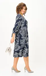 Платье Michel Chic 2164/1 синий узор