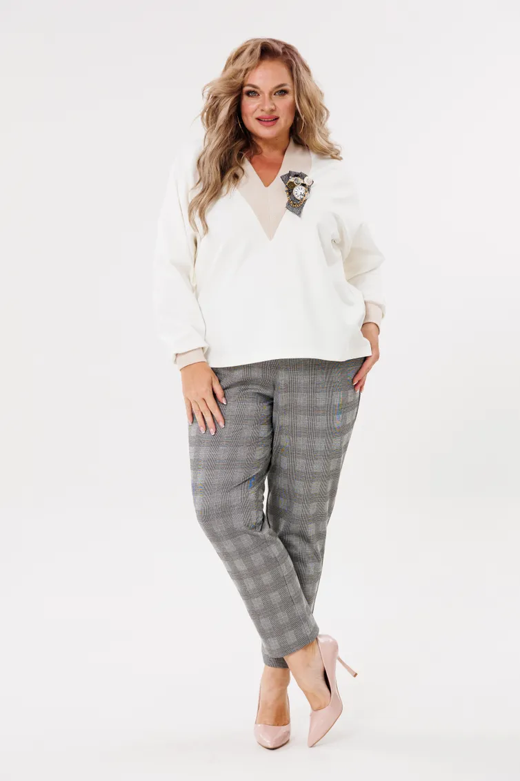 Zestaw Michel Chic #1395 seryj, moloko