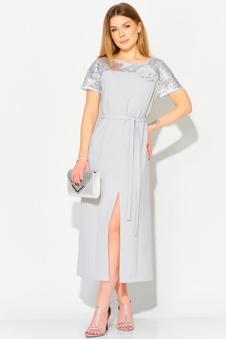Платье LAIKONY арт. L-114 светло-серый