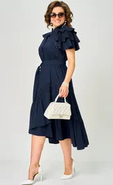 Платье EVA GRANT 7297 синее