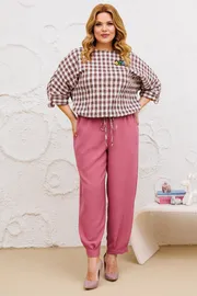 Zestaw Michel Chic #1342/1 kletka, lilovyj