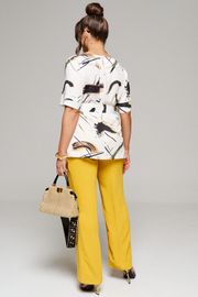 Комплект Beautiful & Free арт. 6144 абстракция+горчица