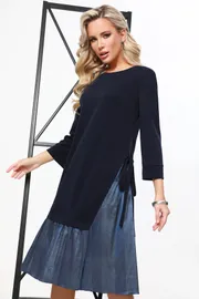 Sukienka DS Trend #P-4293-0532 (trikotazhnoe temno-sinee)