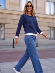 Jumper nika.pl #0204102 Emi-41 temno-sinij