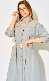 Платье LAIKONY L-434 серо-голубой