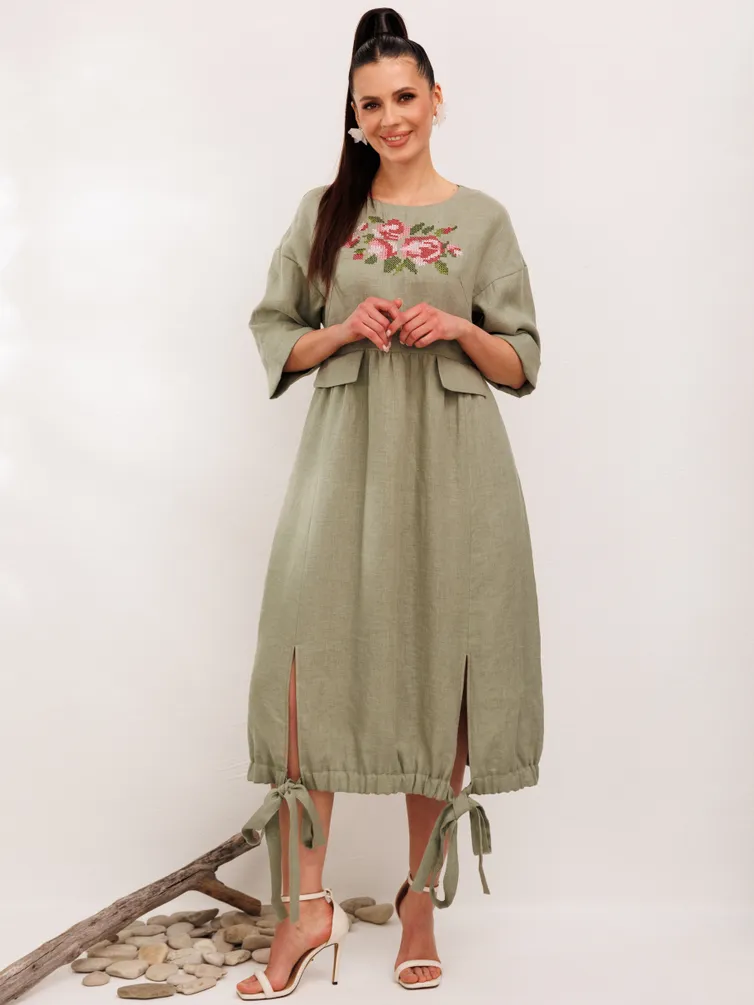 Sukienka Galean Style #1003 xaki