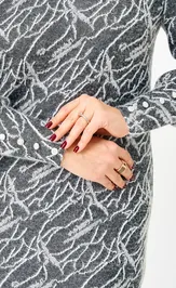 Платье Galean Style 952 графит штрих