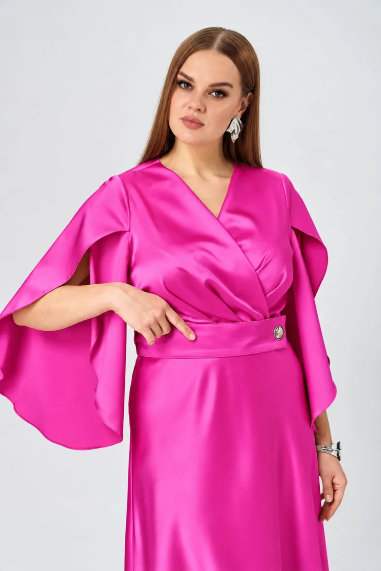 Sukienka Anastasia MAK #1309 fuksiya