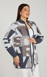 Кардиган BONADI 1982 джинс-капучино