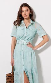 Платье Люше 4364 мята