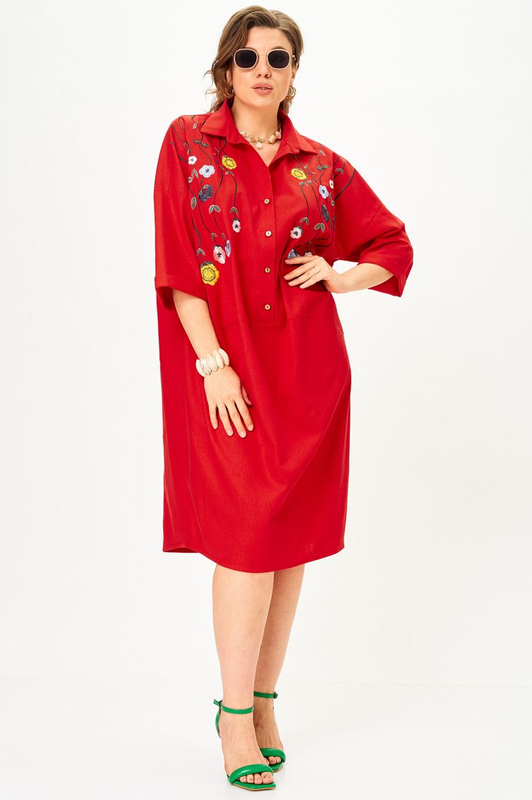 Платье SOVA арт. 11318 красный