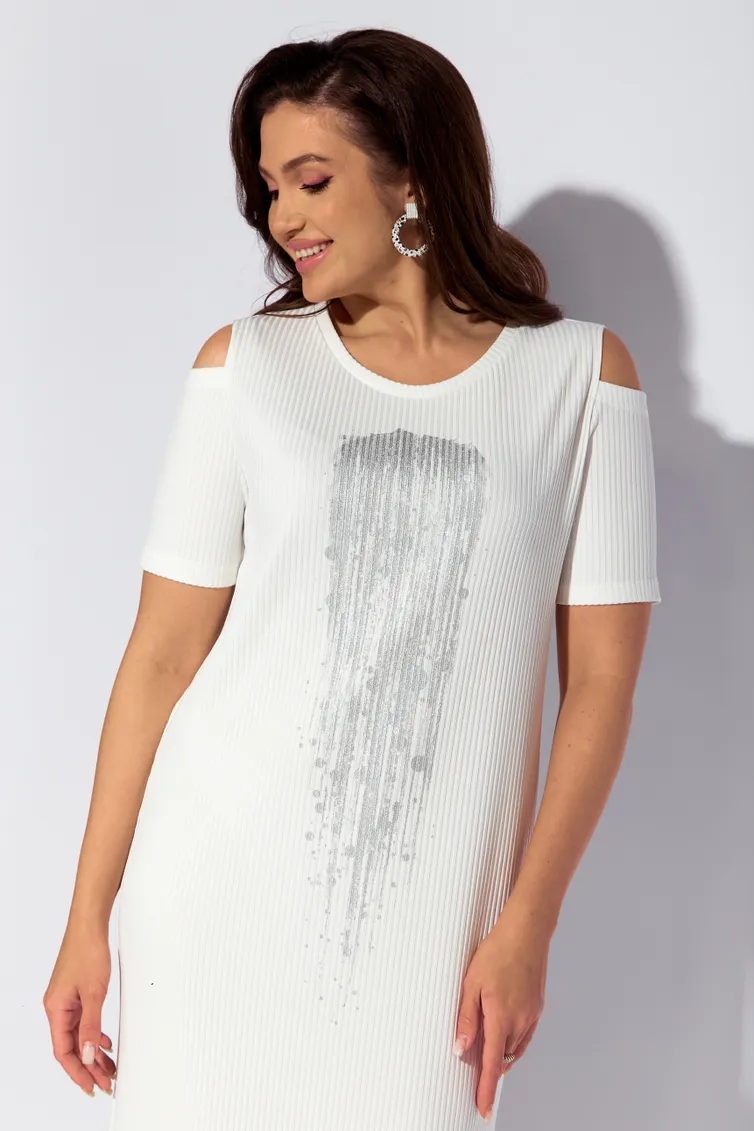 Sukienka TAiER #1206-1 belyj
