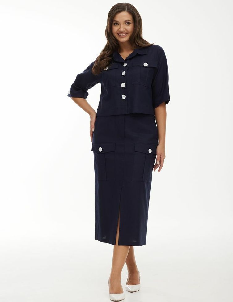 Skirt Elady #4456 sinij