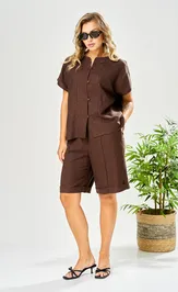 Костюм Ava fashion М-208 коричневый