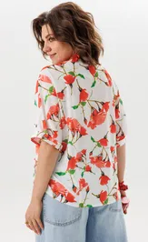 Blouse Anelli Laurel 1884 krasnye maki