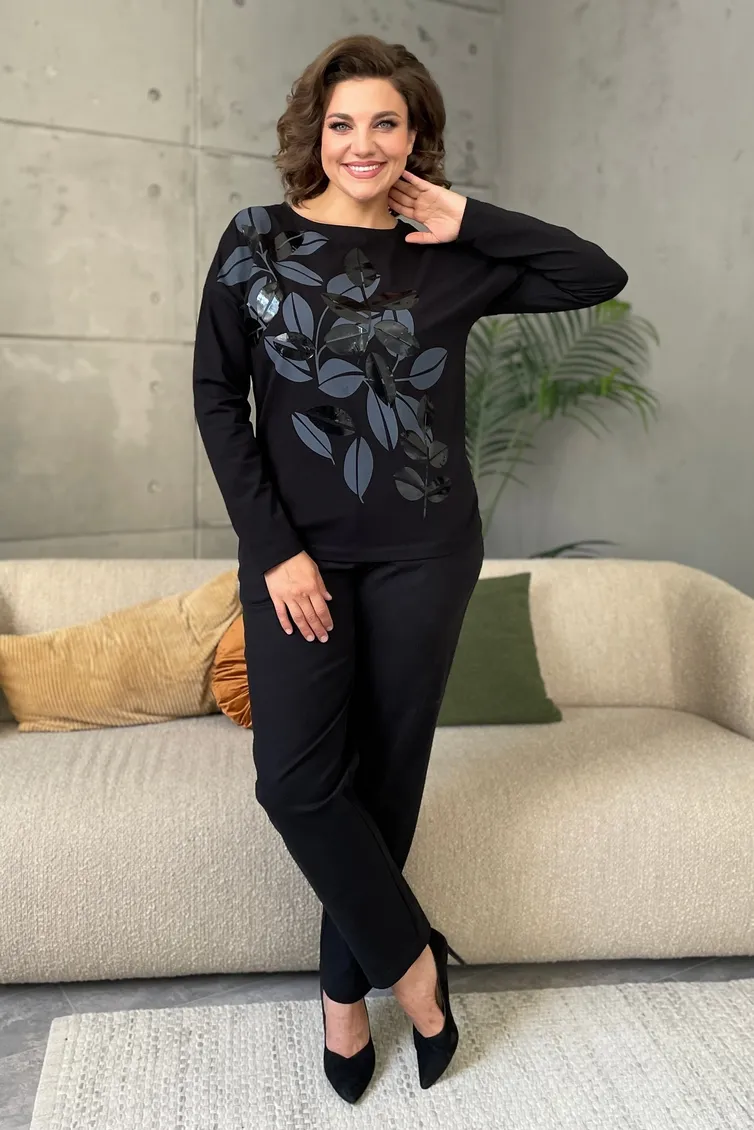 Skoczek Rumoda #2145 (dlinnyj rukav) chernyj
