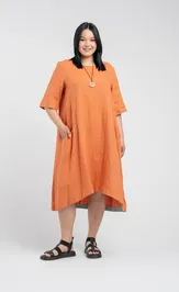 Sukienka FASHION CENTRE L-4003/Morkovnyj