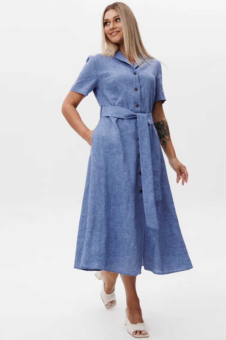 Dress Ma Cherie #4107 sinij melanzh