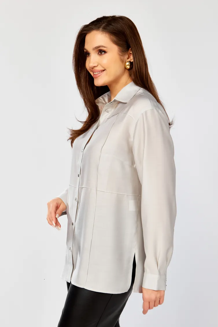 Blouse MALI #625-088 seryj