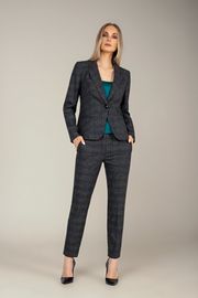 Suit MARIKA #413 komplekt t. seryj v kletku