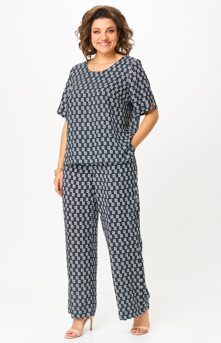 Комплект БелЭльСтиль арт. 875-322/605-273 синий принт