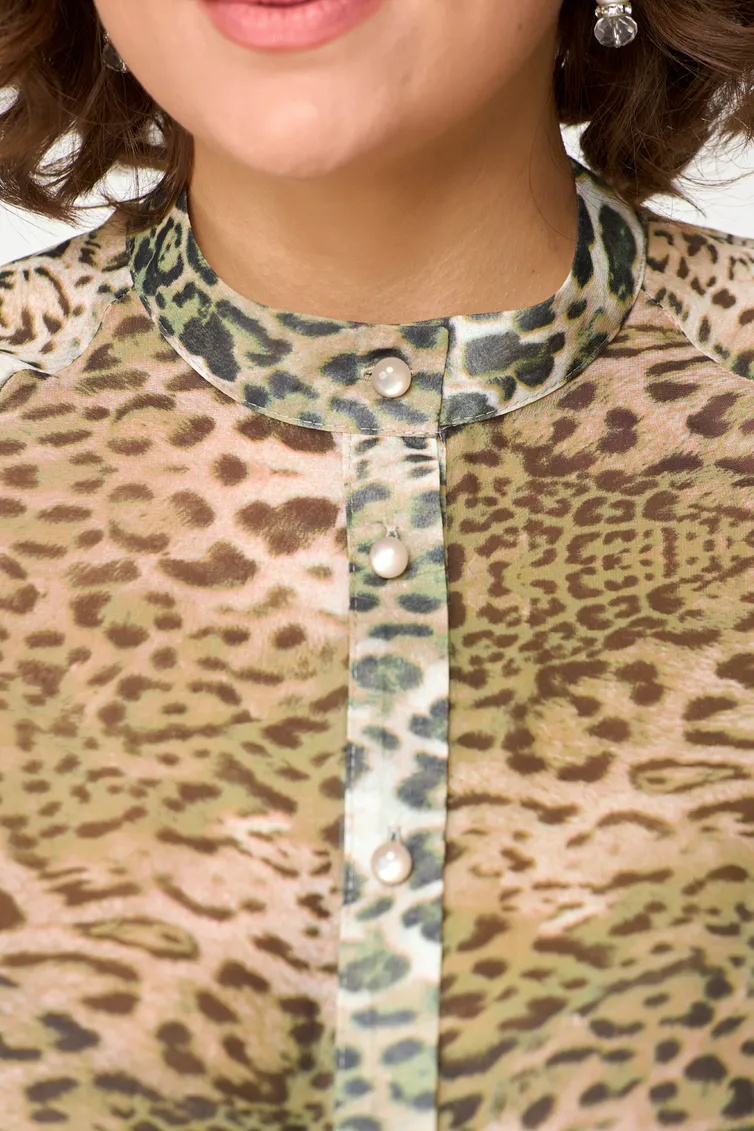 Bluzka Anastasia MAK #1114 zelyonyj leopard