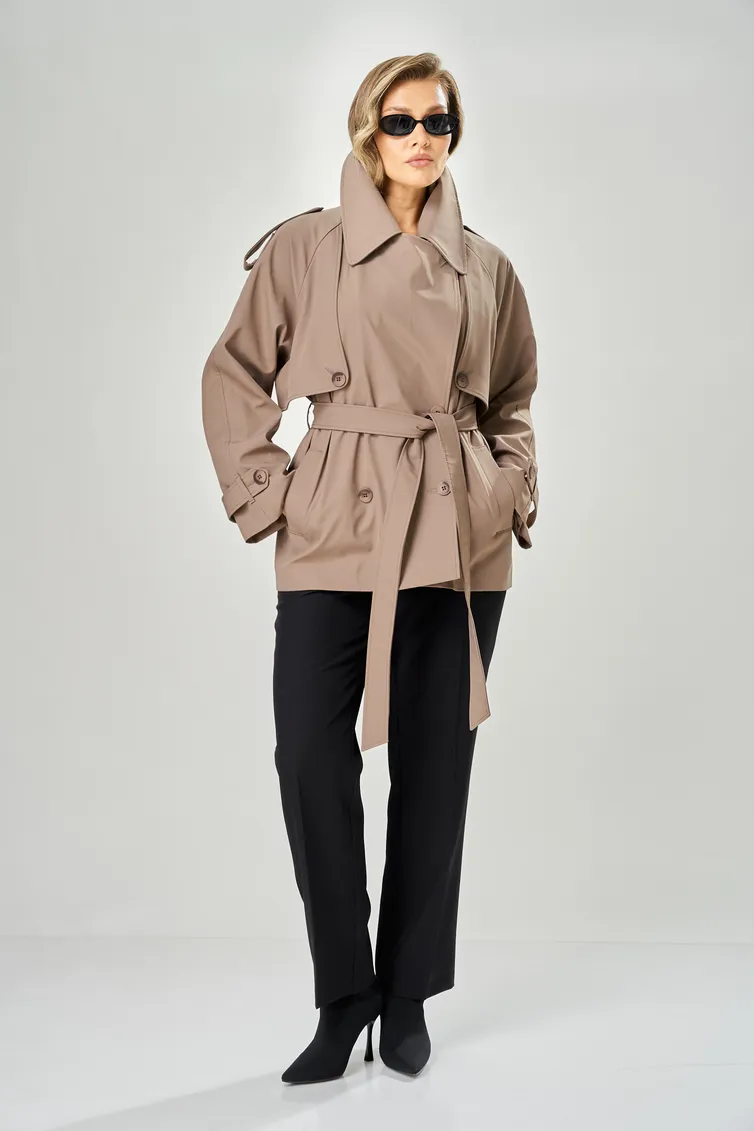 Тренч Ava fashion #M-234 mokko
