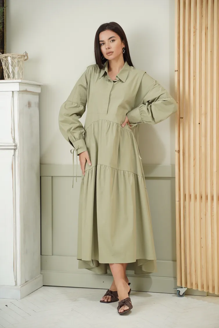 Sukienka Ladis Line #1314 xaki