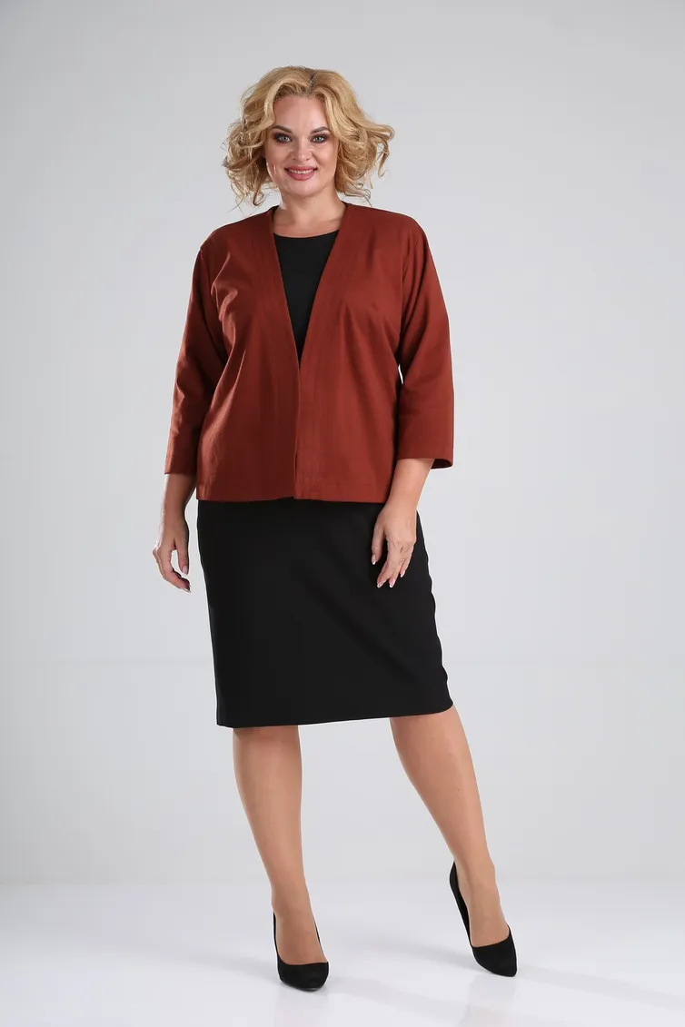 Garnitur Vilena-fashion #667 shokolad+chernyj