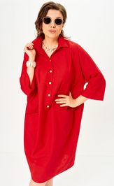 Платье SOVA 11329 красный