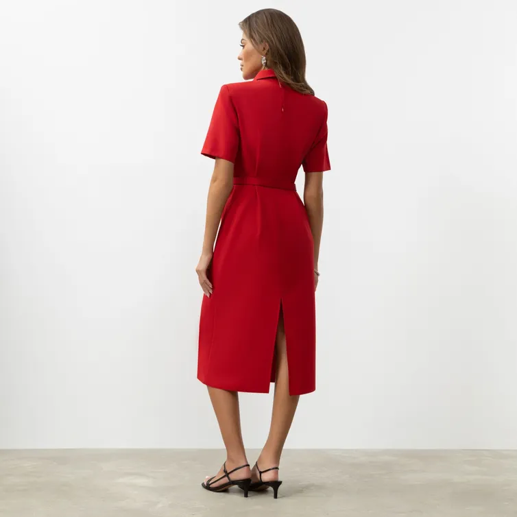 Dress CHARUTTI #Modnyj xod (yarkaya, s remeshkom)