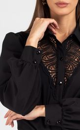 Blouse VIZAVI 748 chernyj